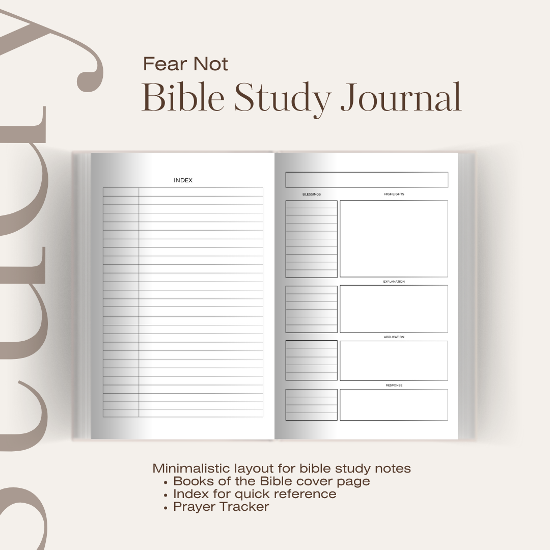 Fear Not | Bible Study Journal