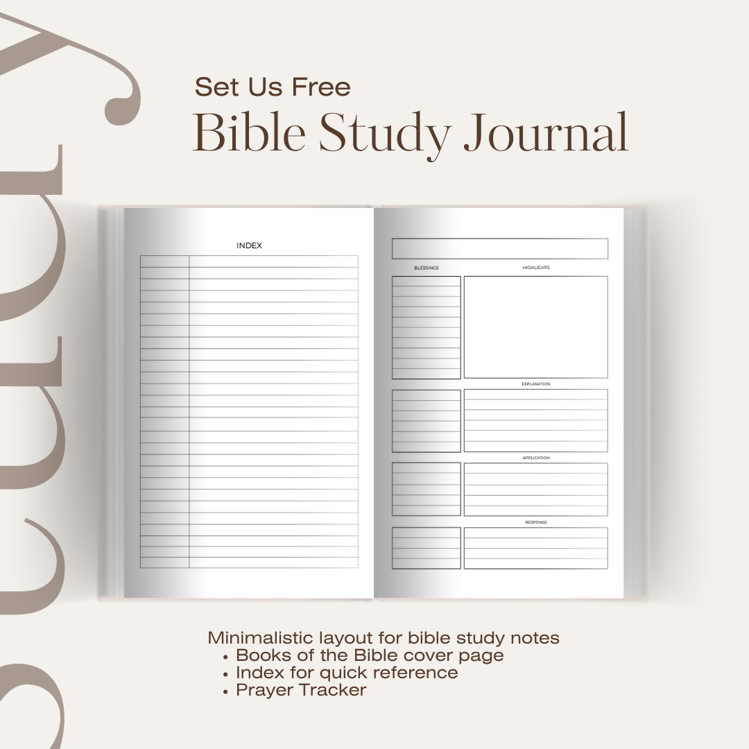 Set Us Free | Bible Study Journal